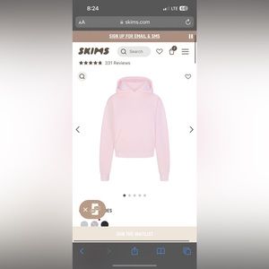 SKIMS cherry blossom hoodie